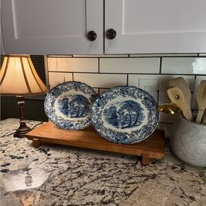 Vintage Johnson Bros “Mill Stream” Plates Set of 2 – Cottagecore Perfection